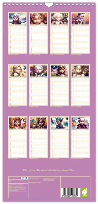 Elfen Kinder - Die zauberhafte Welt der kleinen Elfen (CALVENDO Familienplaner 2026)