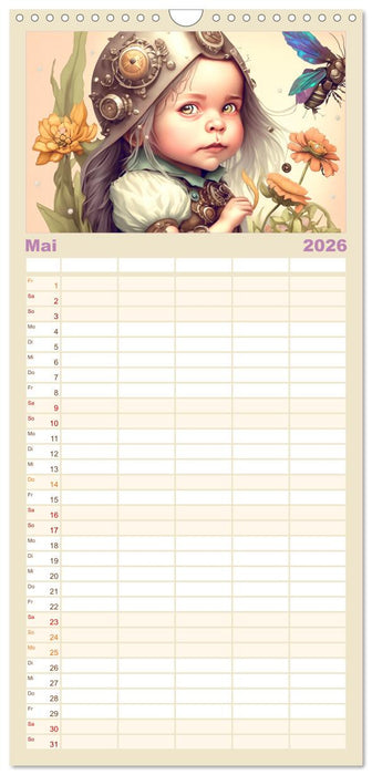 Elfen Kinder - Die zauberhafte Welt der kleinen Elfen (CALVENDO Familienplaner 2026)