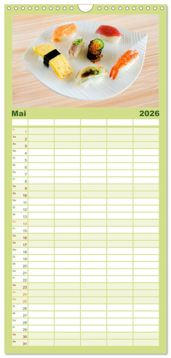 Japans gesunde Küche (CALVENDO Familienplaner 2026)