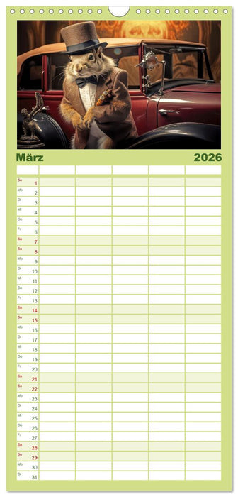 Eichhörnchen im Erlebnishunger (CALVENDO Familienplaner 2026)