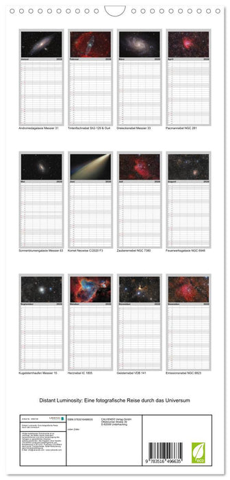 Distant Luminosity: Eine fotografische Reise durch das Universum (CALVENDO Familienplaner 2026)
