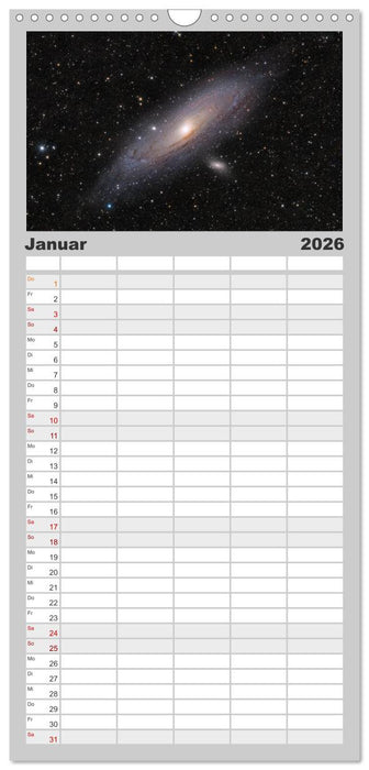 Distant Luminosity: Eine fotografische Reise durch das Universum (CALVENDO Familienplaner 2026)