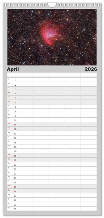 Distant Luminosity: Eine fotografische Reise durch das Universum (CALVENDO Familienplaner 2026)