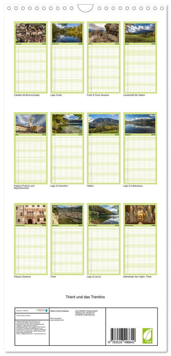 Trient und das Trentino (CALVENDO Familienplaner 2026)