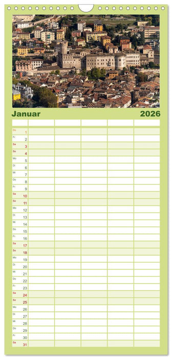 Trient und das Trentino (CALVENDO Familienplaner 2026)