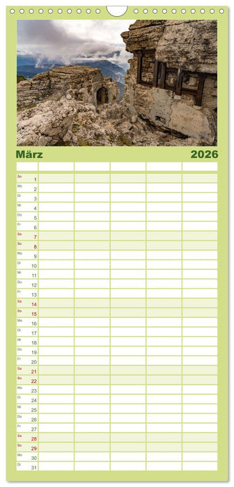 Trient und das Trentino (CALVENDO Familienplaner 2026)
