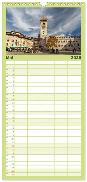 Trient und das Trentino (CALVENDO Familienplaner 2026)