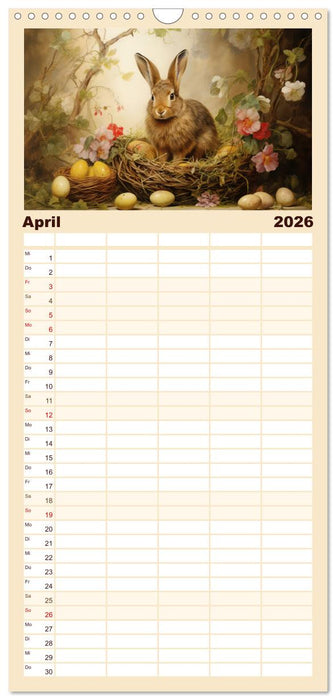 Hasenliebe (CALVENDO Familienplaner 2026)