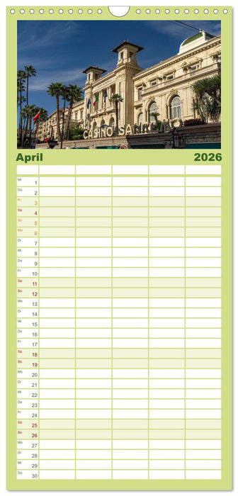 Die Italienische Riviera - Ligurien (CALVENDO Familienplaner 2026)