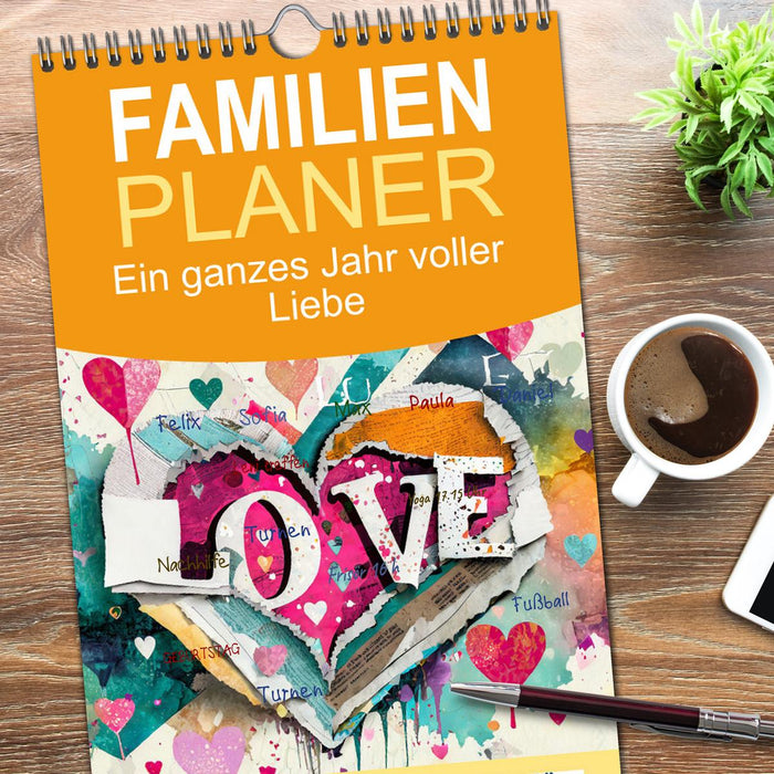 Ein ganzes Jahr voller Liebe (CALVENDO Familienplaner 2026)