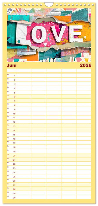 Ein ganzes Jahr voller Liebe (CALVENDO Familienplaner 2026)