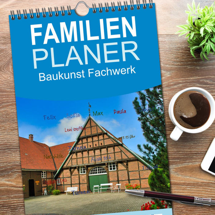 Baukunst Fachwerk (CALVENDO Familienplaner 2026)
