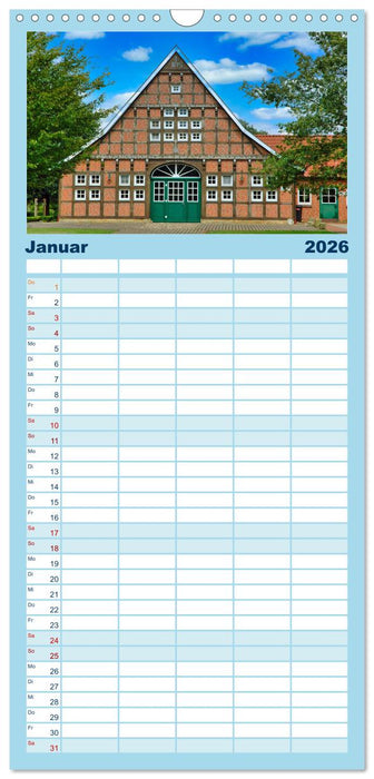 Baukunst Fachwerk (CALVENDO Familienplaner 2026)