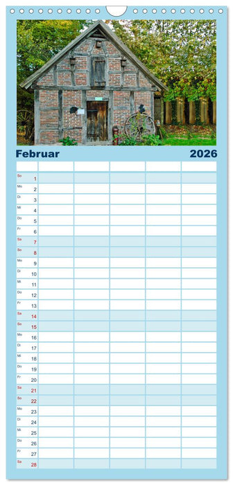 Baukunst Fachwerk (CALVENDO Familienplaner 2026)