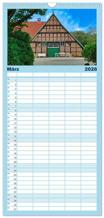 Baukunst Fachwerk (CALVENDO Familienplaner 2026)