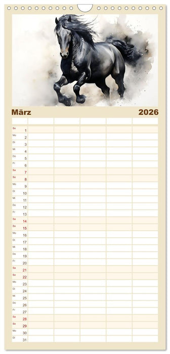 Kraftpakete in Aquarell (CALVENDO Familienplaner 2026)