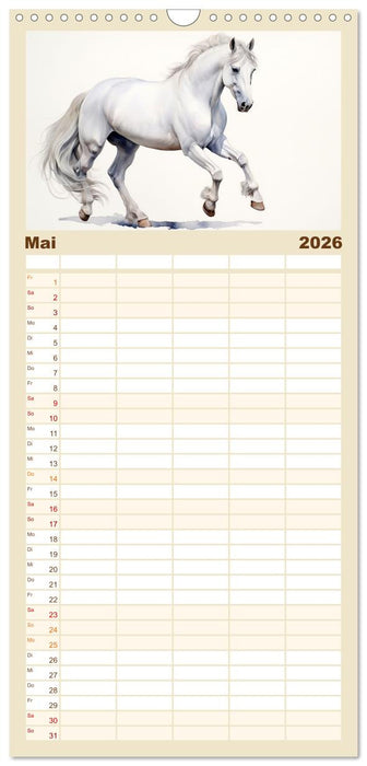 Kraftpakete in Aquarell (CALVENDO Familienplaner 2026)