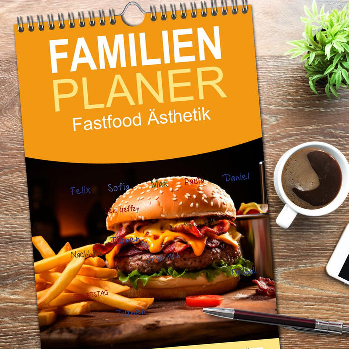 Fastfood Ästhetik (CALVENDO Familienplaner 2026)
