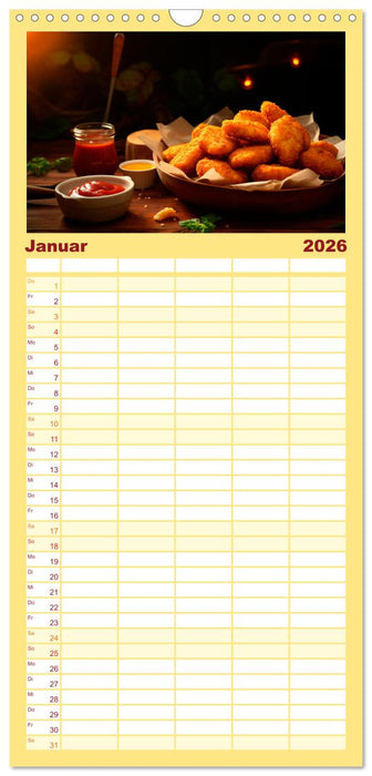 Fastfood Ästhetik (CALVENDO Familienplaner 2026)