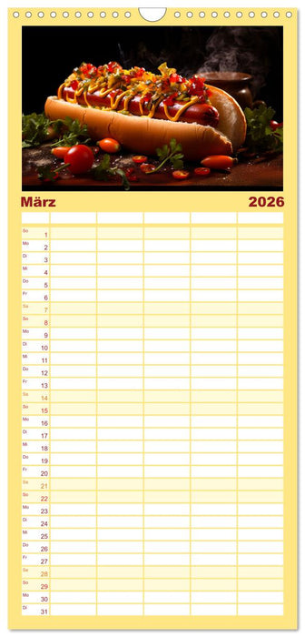 Fastfood Ästhetik (CALVENDO Familienplaner 2026)