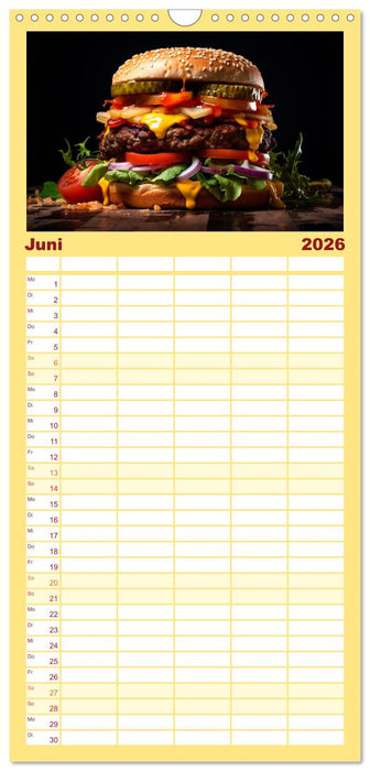 Fastfood Ästhetik (CALVENDO Familienplaner 2026)