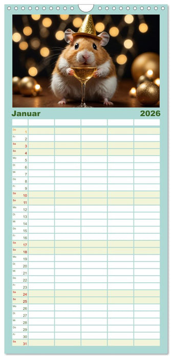 Hamstertage (CALVENDO Familienplaner 2026)