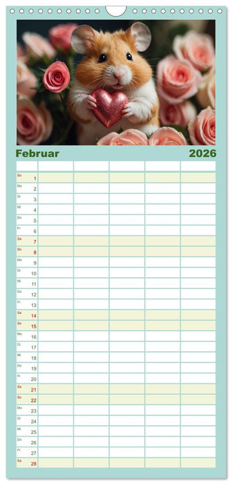 Hamstertage (CALVENDO Familienplaner 2026)