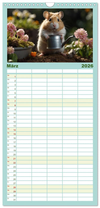 Hamstertage (CALVENDO Familienplaner 2026)