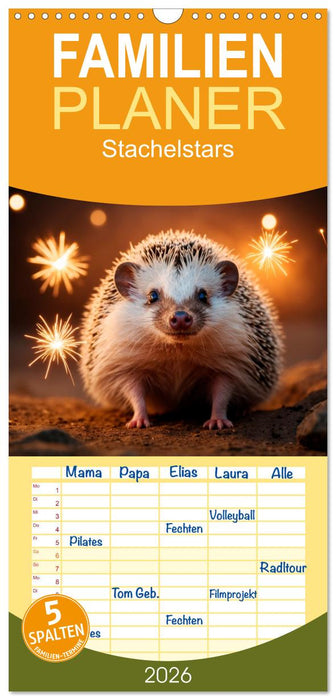 Stachelstars (CALVENDO Familienplaner 2026)