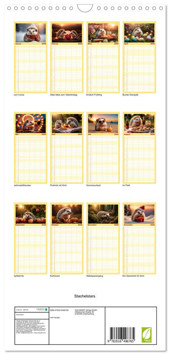 Stachelstars (CALVENDO Familienplaner 2026)