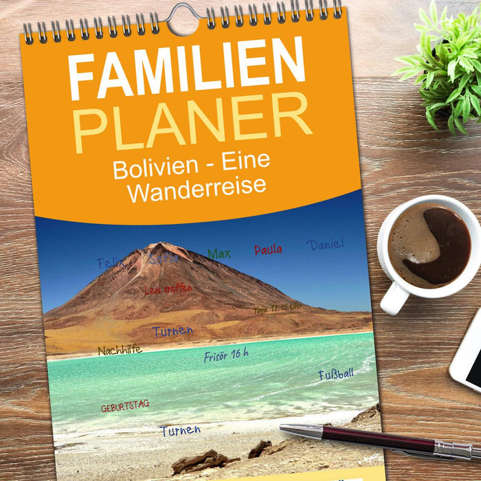 Bolivien - Eine Wanderreise (CALVENDO Familienplaner 2026)