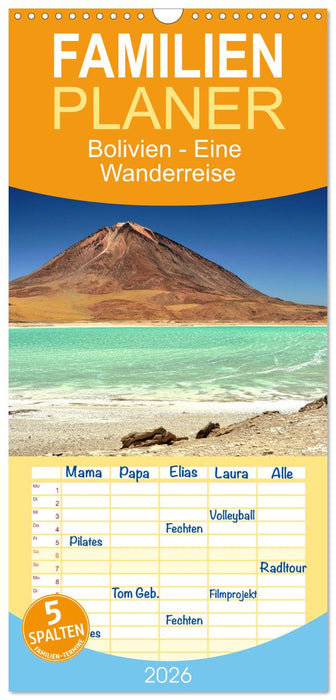 Bolivien - Eine Wanderreise (CALVENDO Familienplaner 2026)
