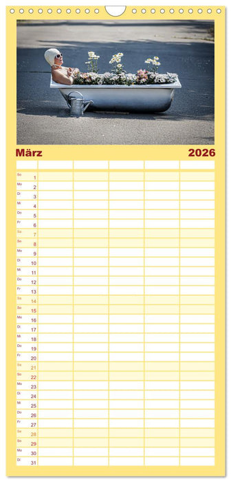 RAUSGEPUTZT UND GLATTGESPIEGELT (CALVENDO Familienplaner 2026)