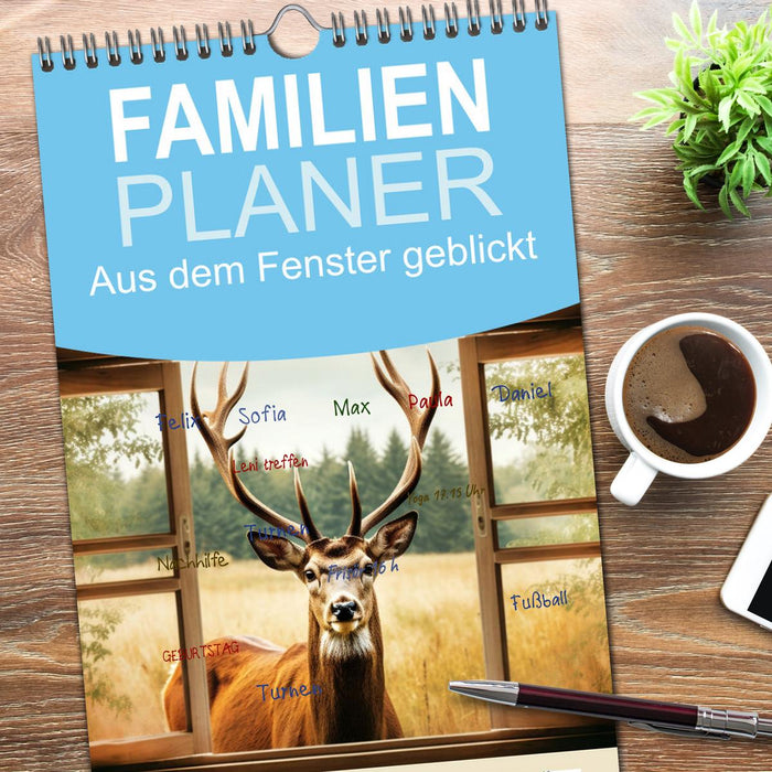 Aus dem Fenster geblickt (CALVENDO Familienplaner 2026)