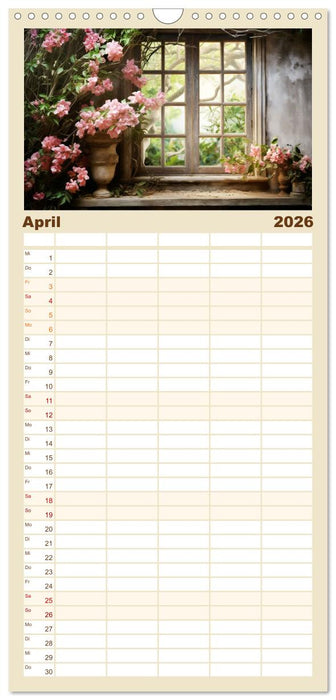 Aus dem Fenster geblickt (CALVENDO Familienplaner 2026)