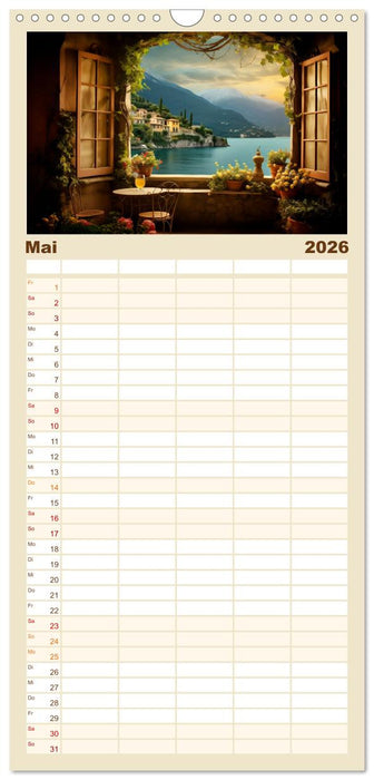 Aus dem Fenster geblickt (CALVENDO Familienplaner 2026)