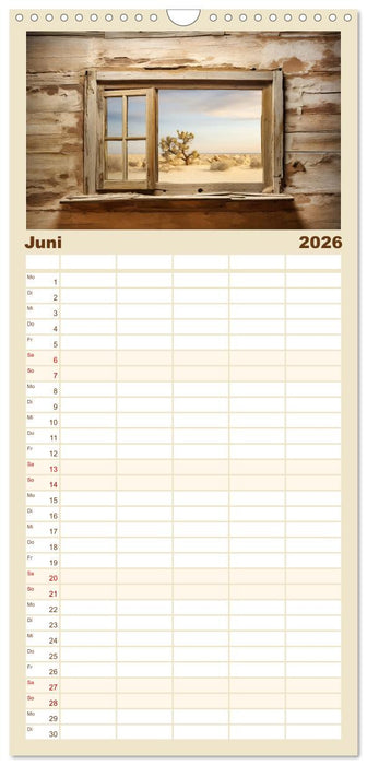 Aus dem Fenster geblickt (CALVENDO Familienplaner 2026)