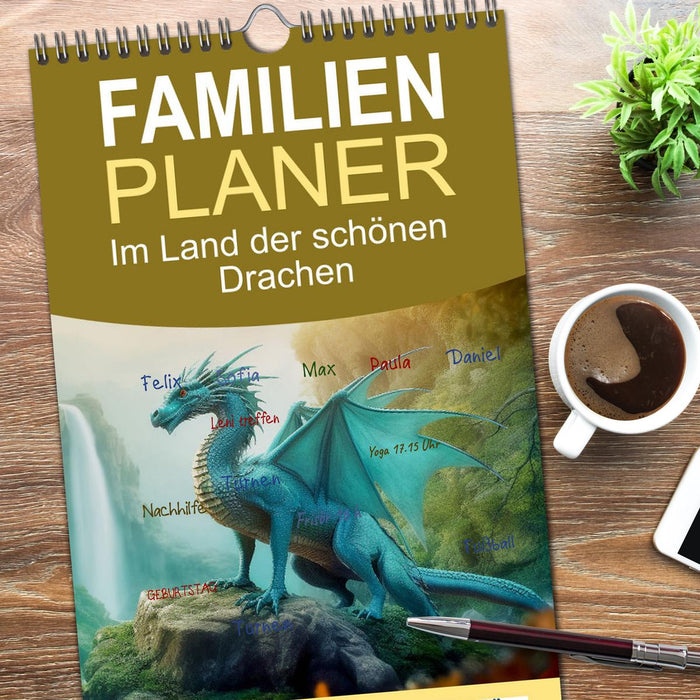 Im Land der schönen Drachen (CALVENDO Familienplaner 2026)