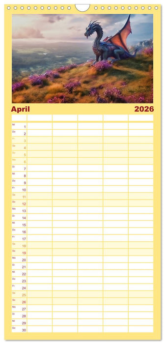 Im Land der schönen Drachen (CALVENDO Familienplaner 2026)