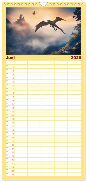 Im Land der schönen Drachen (CALVENDO Familienplaner 2026)