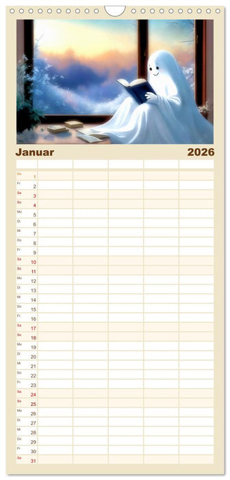 Korbinian, der kleine Geist (CALVENDO Familienplaner 2026)