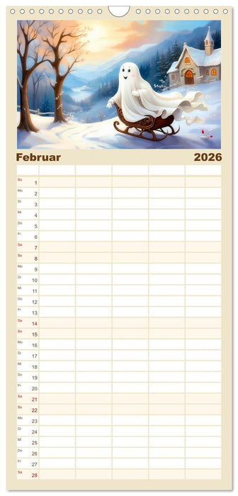 Korbinian, der kleine Geist (CALVENDO Familienplaner 2026)