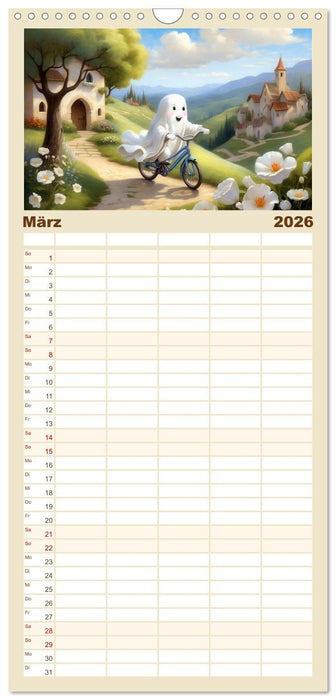 Korbinian, der kleine Geist (CALVENDO Familienplaner 2026)