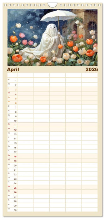 Korbinian, der kleine Geist (CALVENDO Familienplaner 2026)