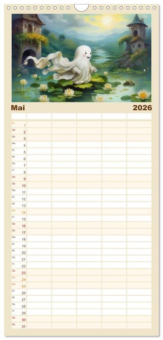 Korbinian, der kleine Geist (CALVENDO Familienplaner 2026)