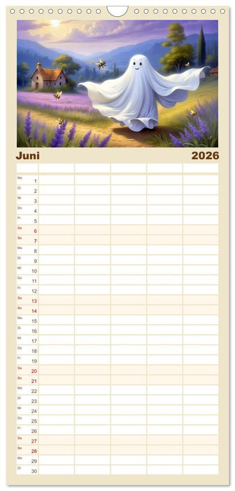 Korbinian, der kleine Geist (CALVENDO Familienplaner 2026)