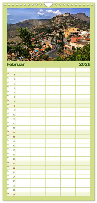 Sizilien - der Osten und die Liparischen Inseln (CALVENDO Familienplaner 2026)