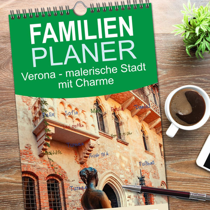 Verona - malerische Stadt mit Charme (CALVENDO Familienplaner 2026)