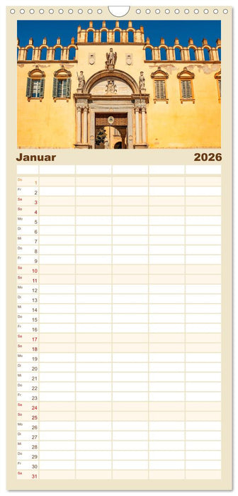 Verona - malerische Stadt mit Charme (CALVENDO Familienplaner 2026)