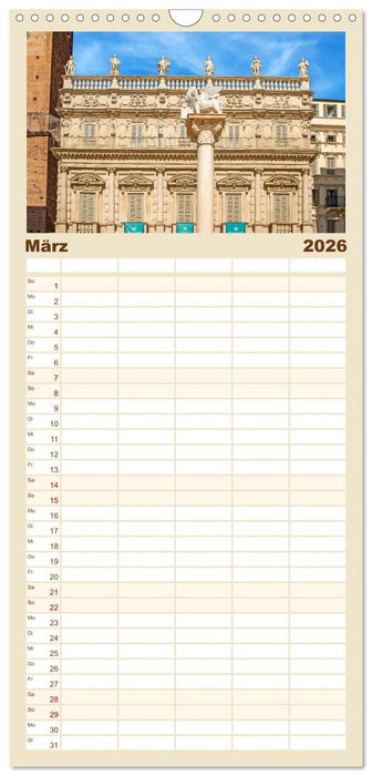 Verona - malerische Stadt mit Charme (CALVENDO Familienplaner 2026)